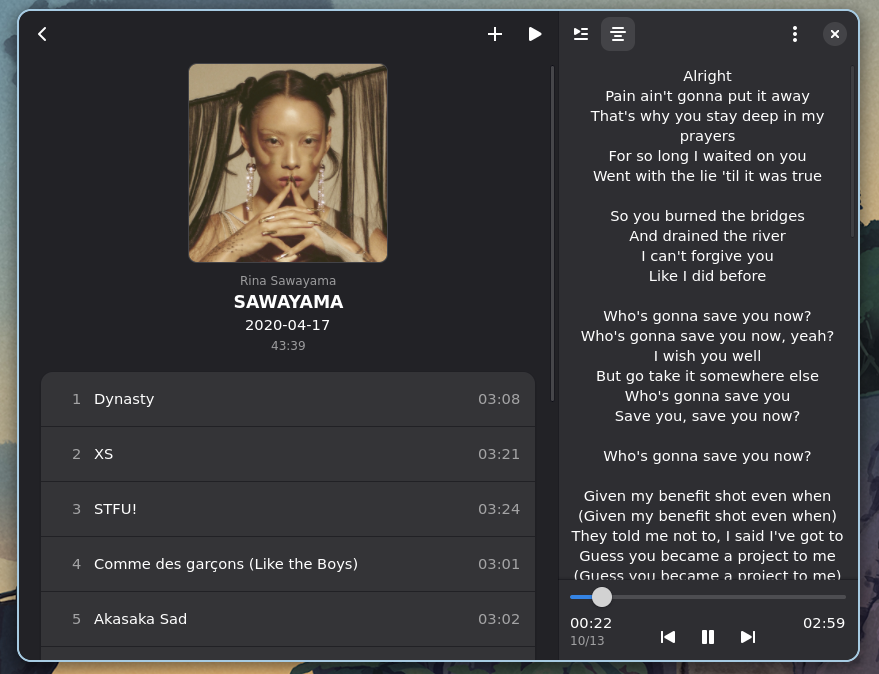 screenshot of Plattenalbum